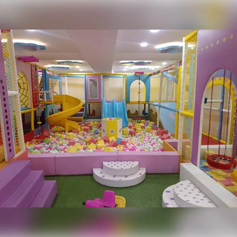Premium indoor soft play playground with ball pool and slides