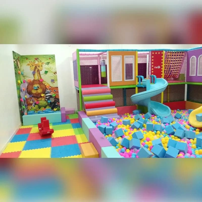 Multi activity indoor play area equipment